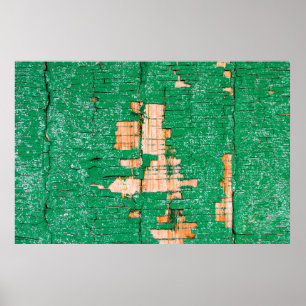 Poster Texture d'une vieille clôture en bois avec peintur