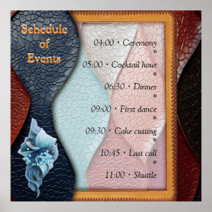 Poster Texture en cuir artistique