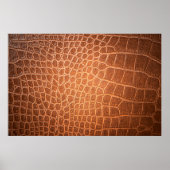 Poster texture en cuir Brown pour arrière - plan (Devant)