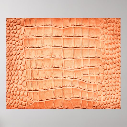 Poster Texture en cuir de crocodile brun clair (Devant)