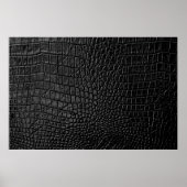 Poster Texture en cuir noir (Devant)