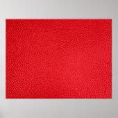 Poster Texture en cuir rouge (Devant)