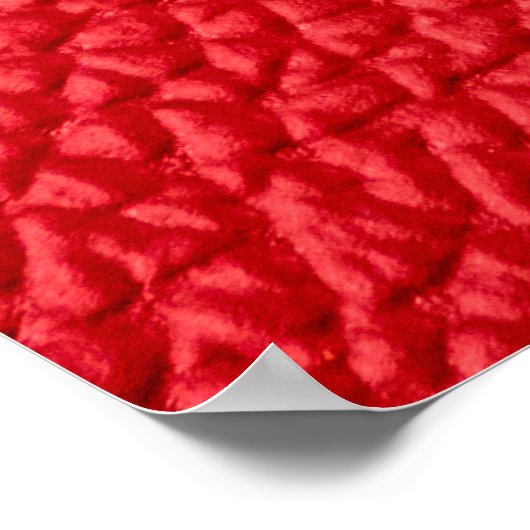 Poster Texture en cuir rouge (Coin)
