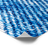 Poster Texture en jean bleu (Coin)