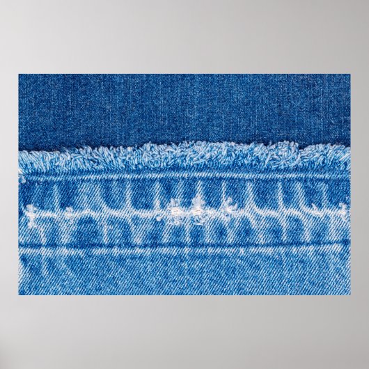 Poster Texture en jean bleu (Devant)