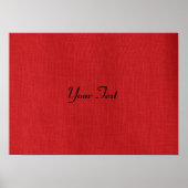 Poster Texture en lin rouge (Devant)