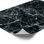 Poster Texture en marbre noir (Coin)