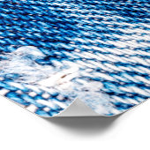 Poster Texture en tissu de jean denim bleu (Coin)