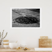 Poster Texture Étude de la Marche nocturne (Cuisine)