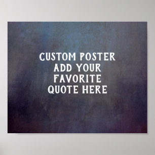 Poster texture gris foncé et bleu en détresse ajouter une