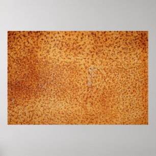 Poster Texture grunge d'une plaque métallique très vieill