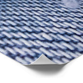 Poster Texture Jeans bleu clair déchirée. (Coin)