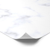 Poster Texture Marbre blanc (Coin)