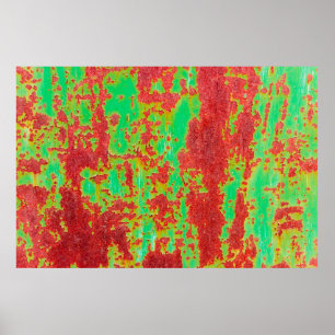 Poster Texture métallique avec égratignures et fissures e