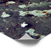 Poster Texture métallique avec rayures et craquelures abs (Coin)