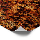 Poster Texture métallique avec rayures et craquelures abs (Coin)