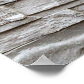 Poster texture motif de mur de briques blanches (Coin)