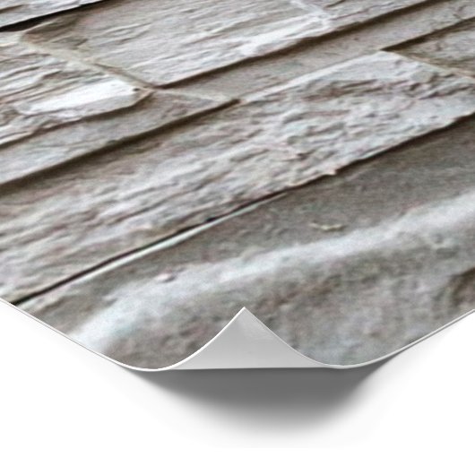 Poster texture motif de mur de briques blanches (Coin)