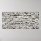 Poster texture motif de mur de briques blanches (Devant)