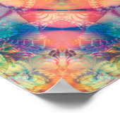 Poster texture multicolore Abstraite. Feu (Coin)