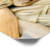 Poster texture naturelle de paille (Coin)