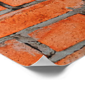 Poster Texture of an old brick wall closeupaged,architect (Coin)