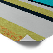 Poster Texture papier - design arrière - plan coloré (Coin)