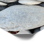 Poster texture ronde pierre minéraux nature gravier (Coin)