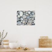 Poster texture ronde pierre minéraux nature gravier (Cuisine)