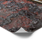 Poster Texture Rustique Avec Peinture De Flaquage Sur Mét (Coin)