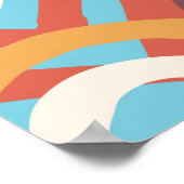 Poster Texture sans couture avec des cœurs drôles  (Coin)