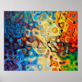 Poster Texture structure abstraite colorée (Devant)