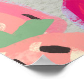 Poster Texture tirée à la main de fraise mûre (Coin)