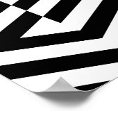Poster Texture transparente avec bande oblique noire (Coin)