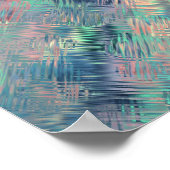 Poster Texture vitrée bleue d'Alexandrite (Coin)