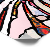 Poster Textures brisées : Unité de verre tendue (Coin)