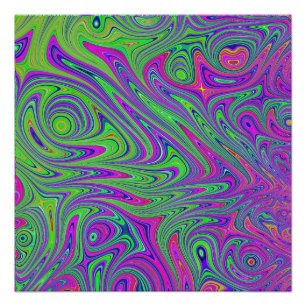 Poster textures psychodeliques