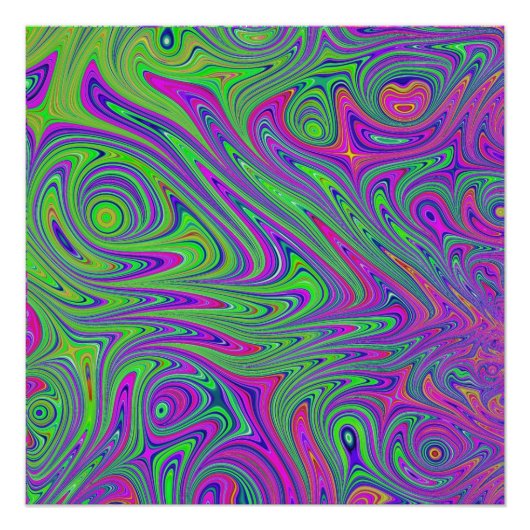 Poster textures psychodeliques (Devant)