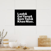 Poster Thai Isaan Street Food (Cuisine)