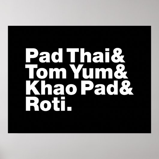 Poster Thai Street Food (Devant)