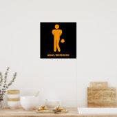 Poster THAÏE NOURRITURE PEUT ÊTRE ÉPICÉE ⚠ Drôle Signe :  (Cuisine)