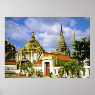 Poster Thaïlande, Bangkoj Wat Phra Chetuphon