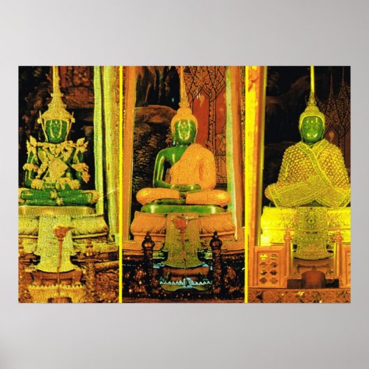 Poster Thaïlande, Bangkok, Bouddha émeraude (Devant)