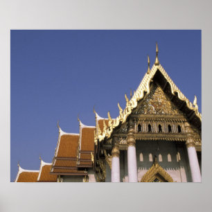 Poster Thaïlande, Bangkok. Le soleil du matin se reflète