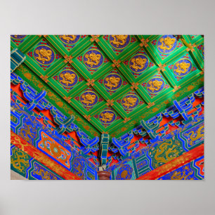 Poster Thaïlande, Bangkok   Temple Dragon