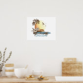 Poster Thaïlande Beach Hut (Cuisine)