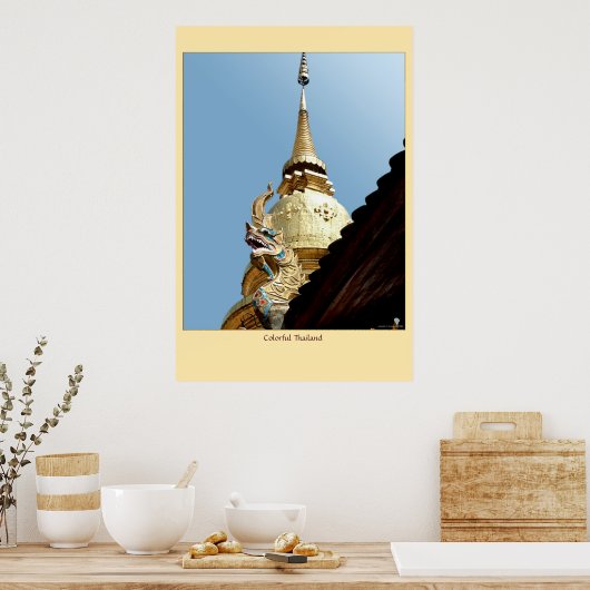 Poster Thaïlande colorée (Cuisine)