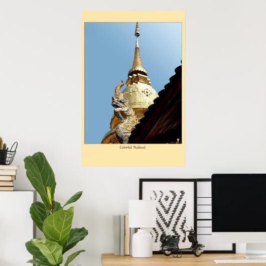 Poster Thaïlande colorée (Bureau à domicile)