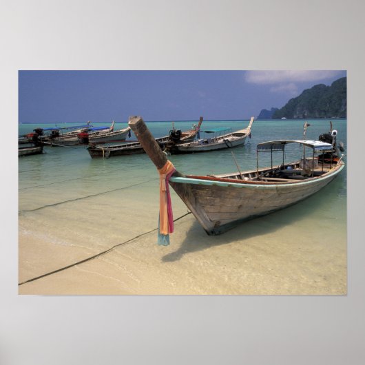 Poster Thaïlande, mer d'Andaman, île de Ko Phi Phi, (Devant)