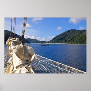Poster Thaïlande, mer d'Andaman. Navire clipper Star Fyer